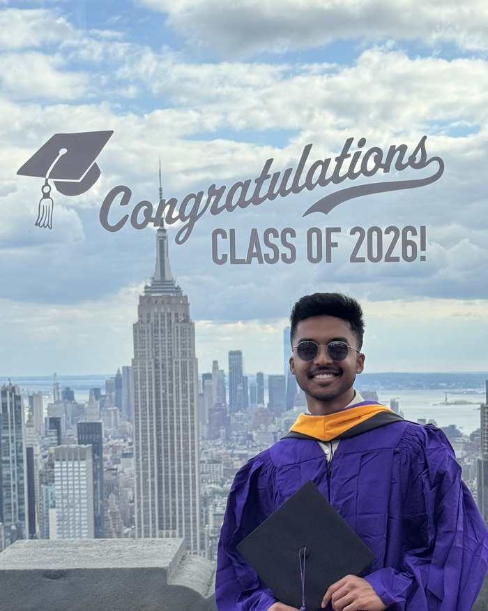 Dhirajzen at his NYU graduation